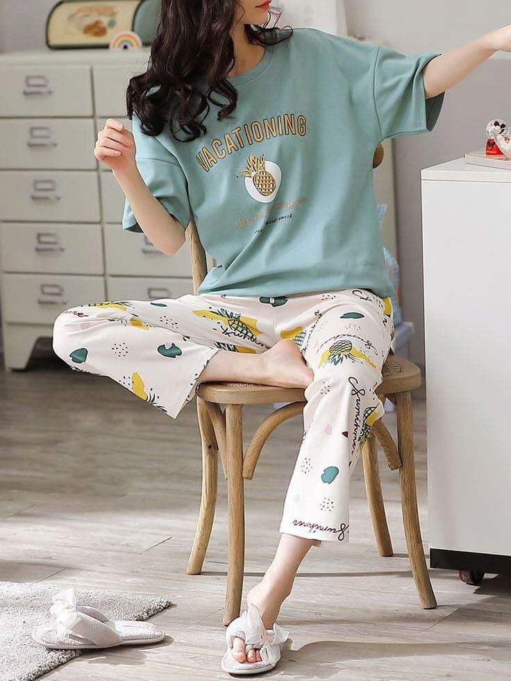 VACATIONING PRINTED NIGHT WEAR