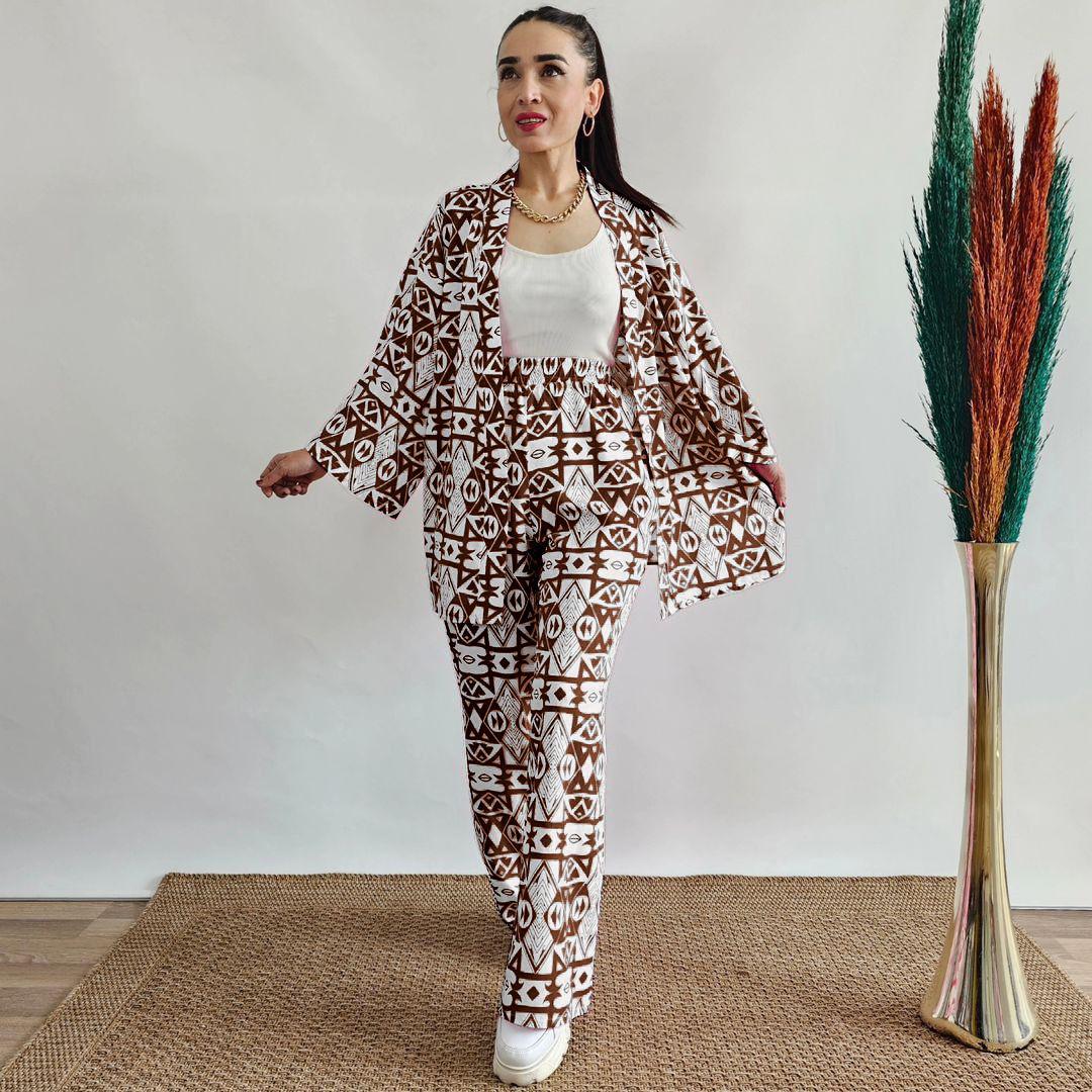 STYLISH ZEBRA PRINT CO-ORD SET