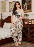 Half Selvees Printed NIght Wear