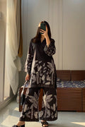 BLACK FLORAL 2 PCS CO-ORD SET