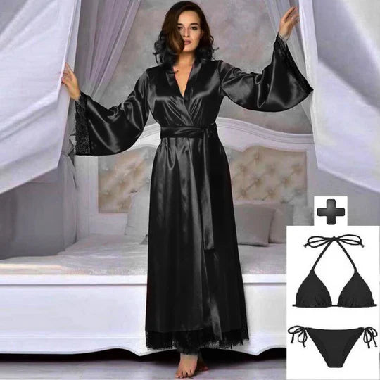 3 PIECE NIGHTWEAR GOWN+BRA+PANTY