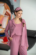 6 PCS WONMEN PAJAMA SET PINK