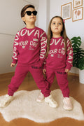 Maroon Winter Tracksuit