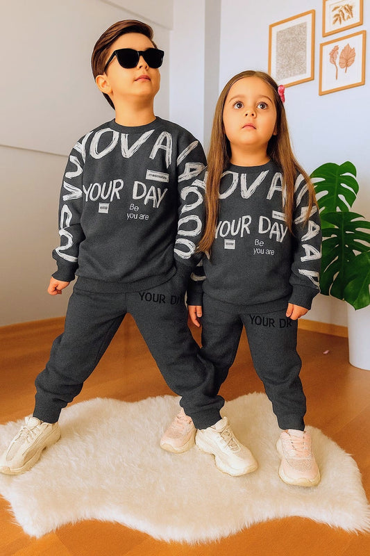 Charcoal Grey Winter Tracksuit