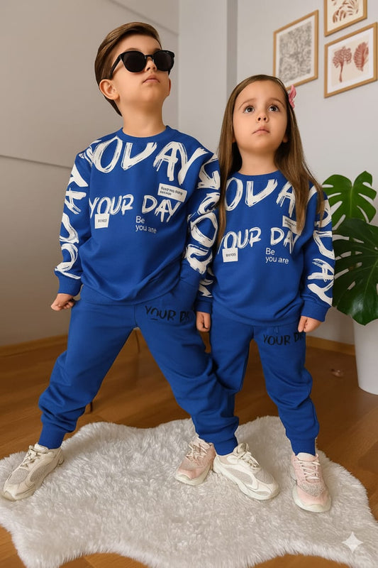 Dark Blue Winter Tracksuit