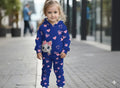 Baby Girls Hoodie Printed Sweatshirt Set