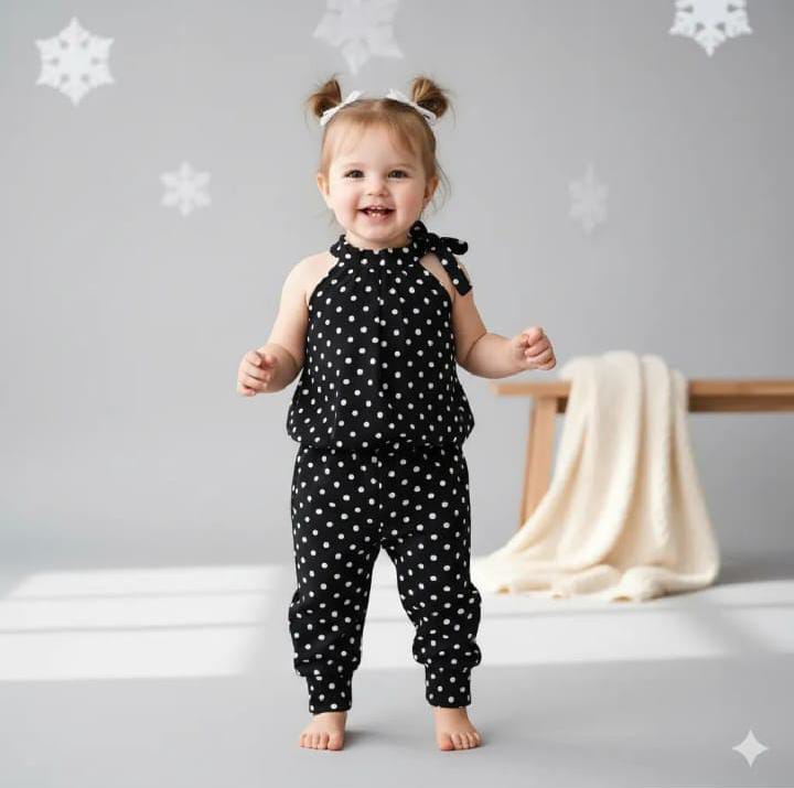 Baby Girl Polka Dot Western Dress