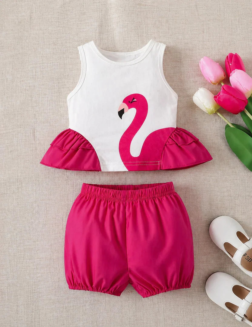 Rosy Flamingo Chic Set