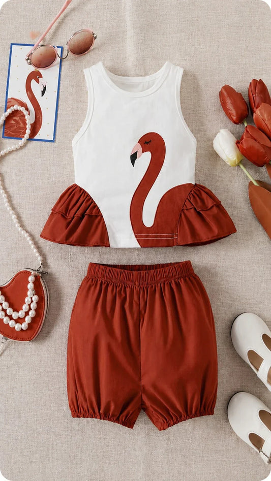 Rosy Flamingo Chic Set