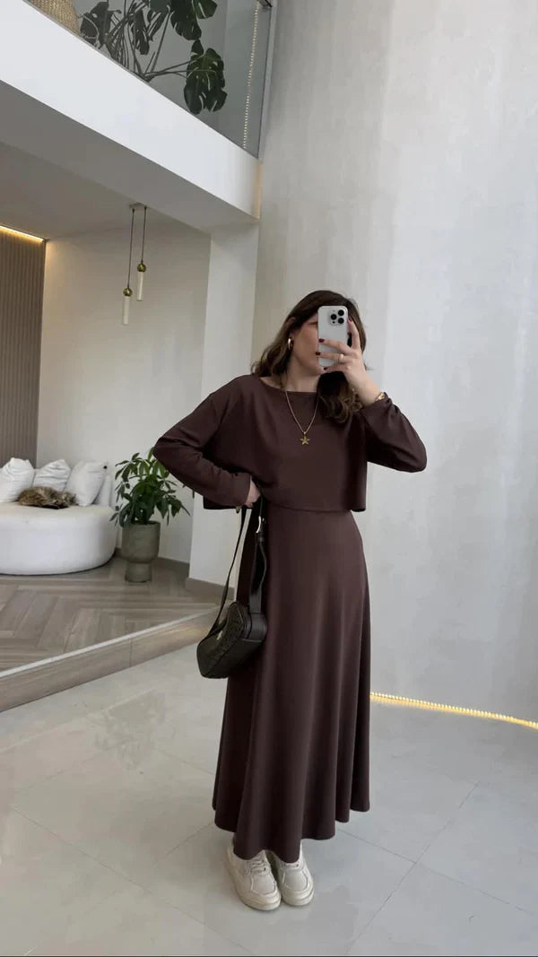 Elegant Layered Maxi Set
