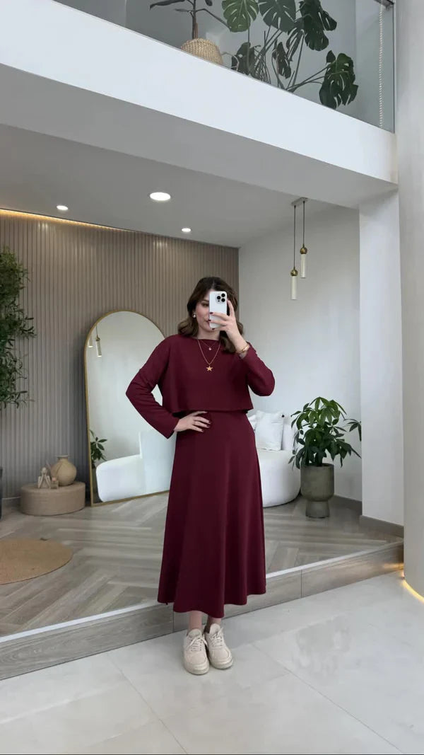 Elegant Layered Maxi Set