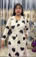 HEART PRINTED CORD-SET