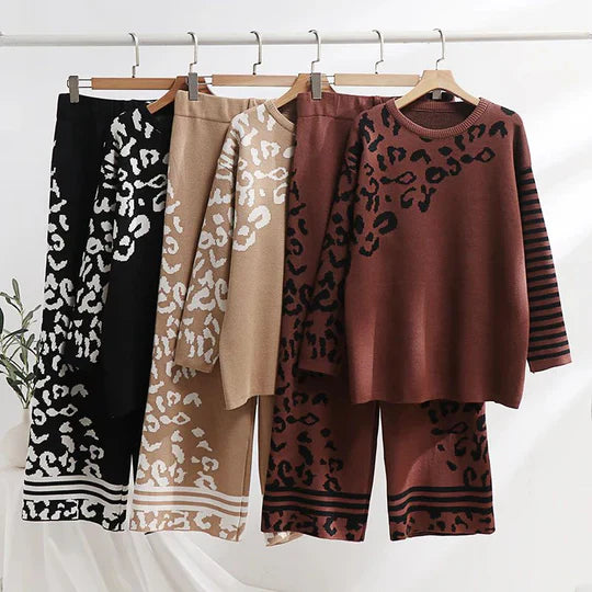 LEOPARD WOOLEN SET