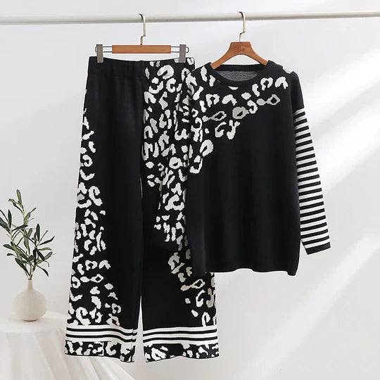 LEOPARD WOOLEN SET