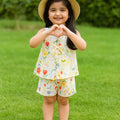 TWO PIECE OFF-WHITE CASUAL SUMMER VEST SET, PERFECT FOR OUTDOOR