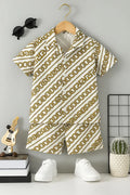 BABY BOY 2 PCS CHAIN PRINT SHORT SET