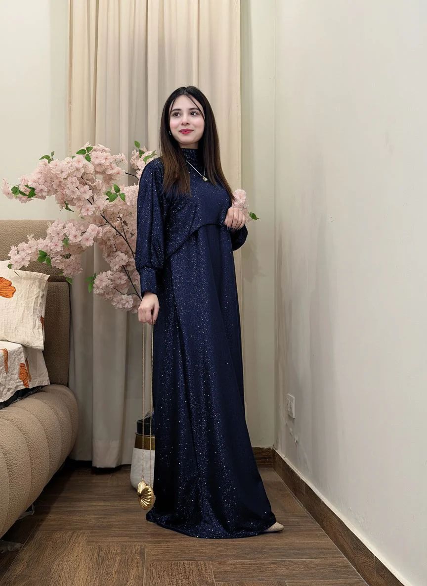 Moonlight Shimmer Cape & Maxi Set