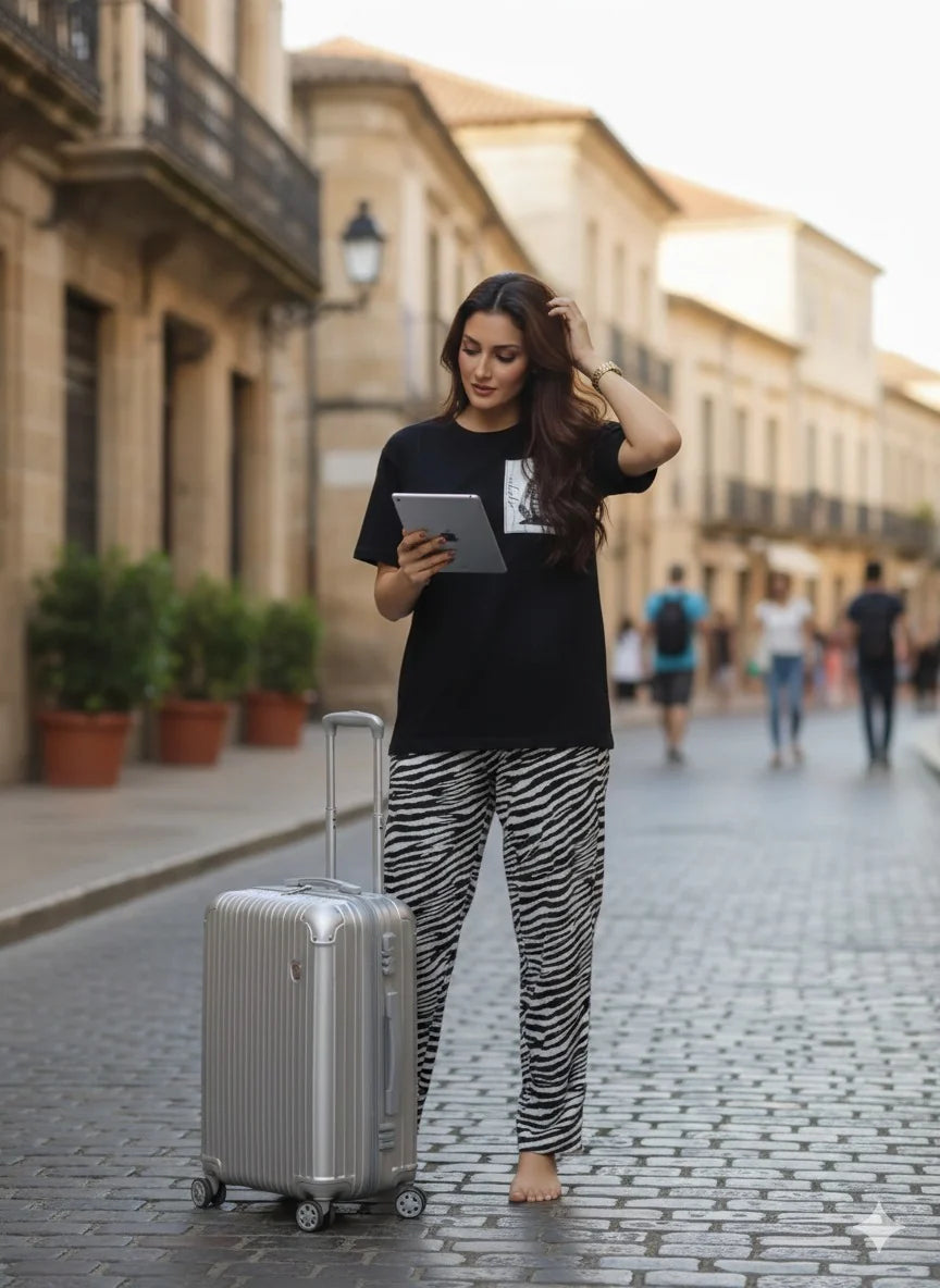 Zebra Printed Nightsuit