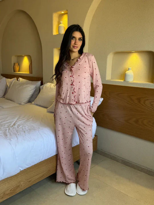 Sweetheart Soft Jersey 3pcs Lounge Set