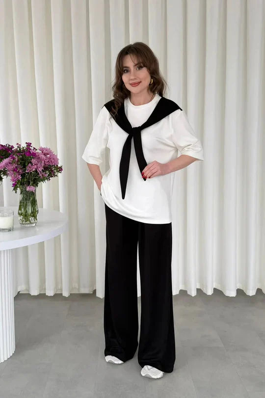 Shoulder Tie 2-Piece Suit
