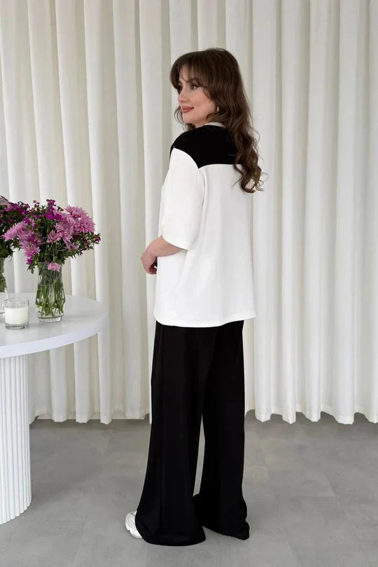 Shoulder Tie 2-Piece Suit