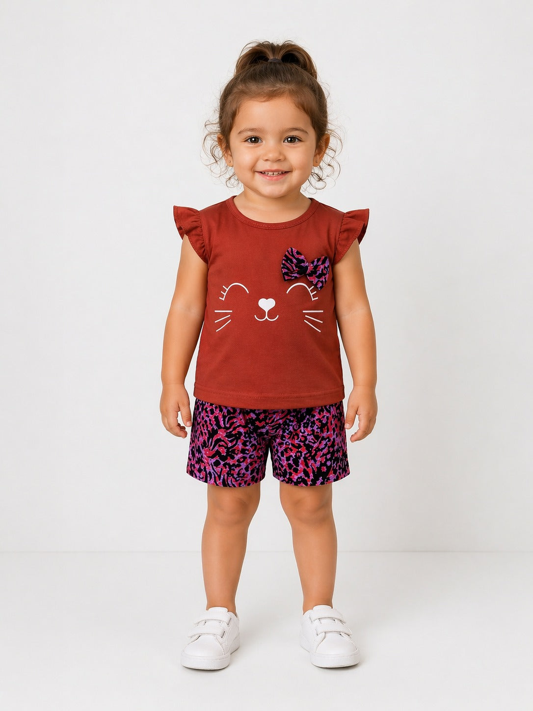 Meow Printed Short Wear