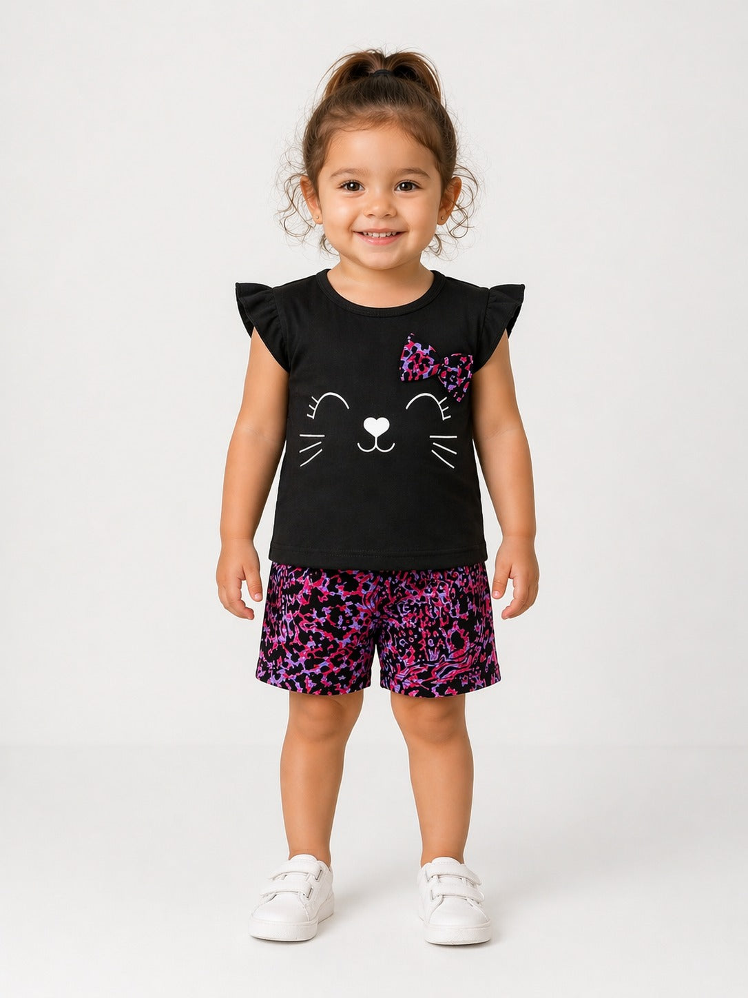 Meow Printed Short Wear