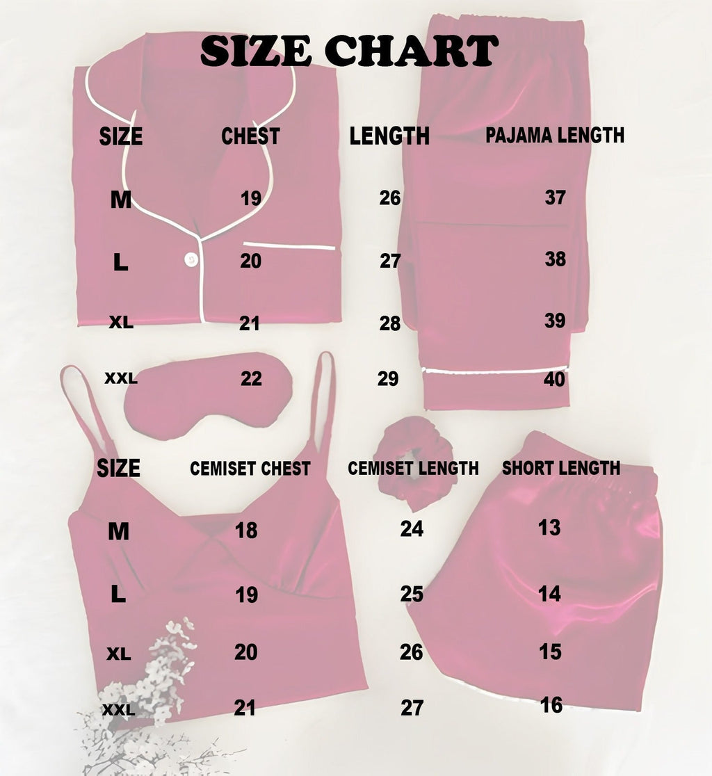 6 IN 1 SILK NIGHTY SET