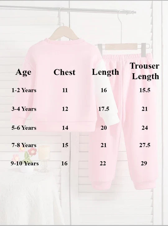 VIBRANT FLORAL PRINT KIDS' SWEATSHIRT & TROUSER